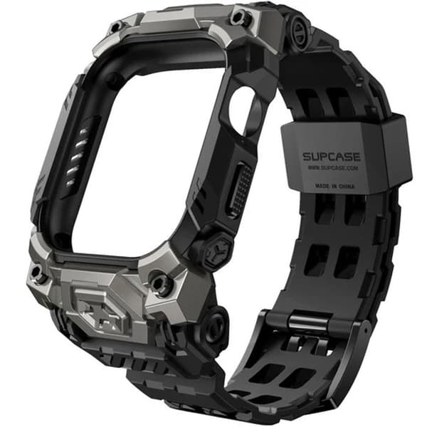 Coque för Apple Watch 10 46mm + Armband - Supcase Unicorn Beetle Ore Pro Version - Svart