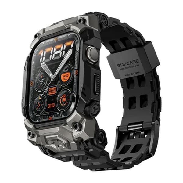 Coque för Apple Watch 10 46mm + Armband - Supcase Unicorn Beetle Ore Pro Version - Svart