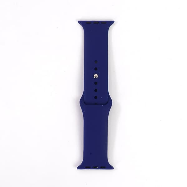 Blå Silikonarmband till Apple Watch 42mm 44mm 45mm 49mm – Mjukt & Justerbart Sportarmband för iWatch Ultra, SE, Series 9/8/7/6/5/4/3/2/8