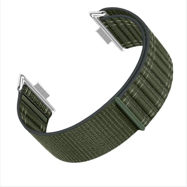 INF Snyggt vågmönstrat nylonloopband för Huawei Watch Fit 4 Pro Grön