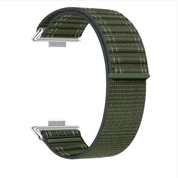 INF Snyggt vävt nylonband för Huawei Watch Fit 4/Fit 3 Grön