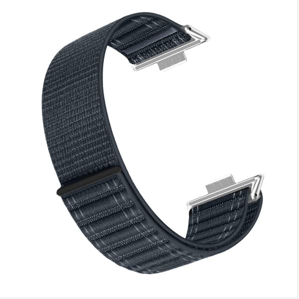 INF Stilig Vevd Nylonløkke for Huawei Watch Fit 4/Fit 3 Blå