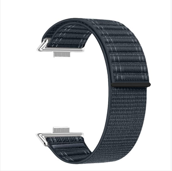 INF Stilig Vevd Nylonløkke for Huawei Watch Fit 4/Fit 3 Blå