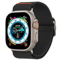 Miniatyrbild 1 av 6: Spigen Fit Lite Ultra – Armband för Apple Watch 42/44/45/49 mm (Svart)