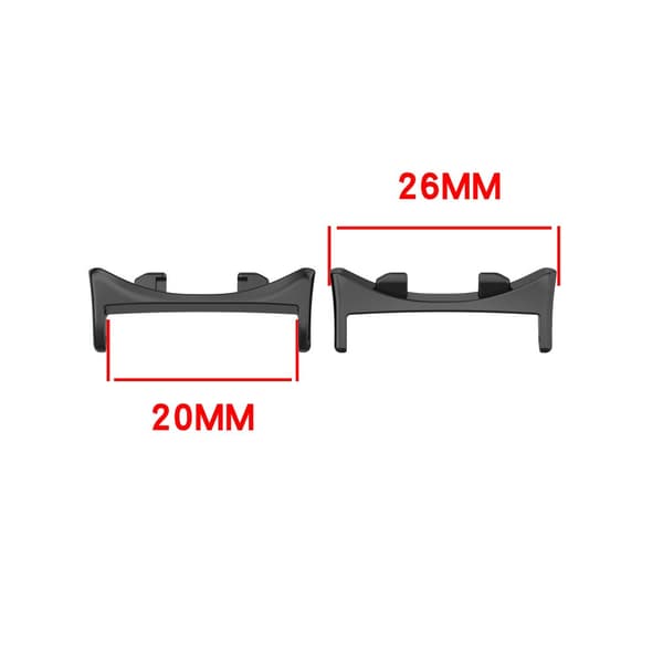 INF Premium metallkoblinger for Honor Watch Fit - 20mm Sort