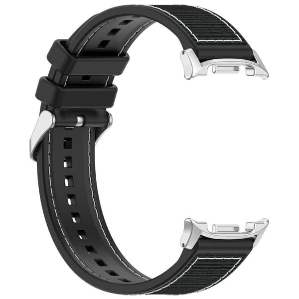 INF Vævet nylonrem til Samsung Galaxy Watch8/Classic/Ultra2 Sort