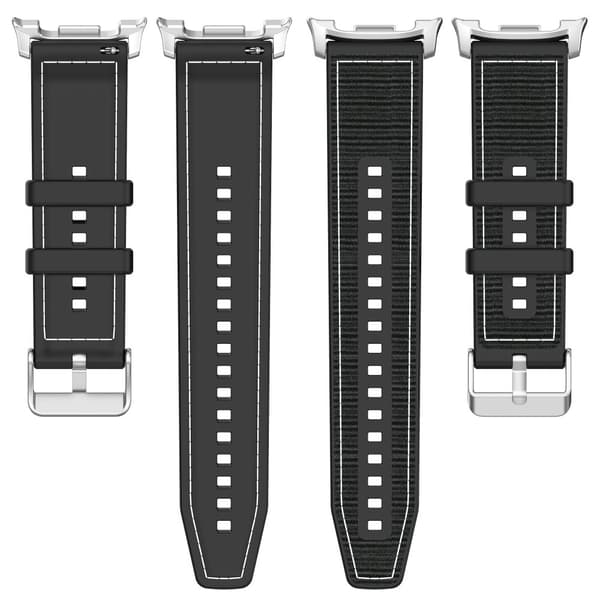 INF Vævet nylonrem til Samsung Galaxy Watch8/Classic/Ultra2 Sort