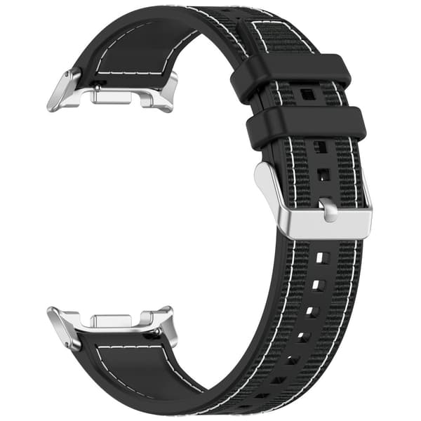 INF Vævet nylonrem til Samsung Galaxy Watch8/Classic/Ultra2 Sort