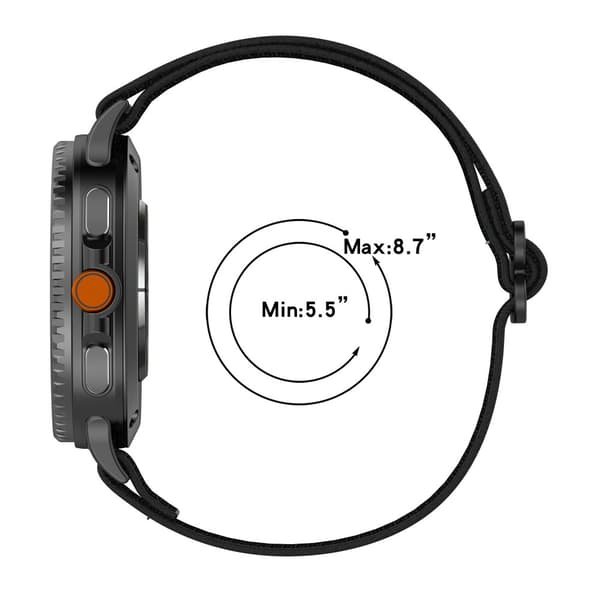 INF Stropp for Samsung Galaxy Watch8-serien Sort