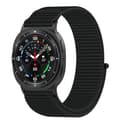 Miniatyrbillede 4 af 10: INF Komfortabelt vævet rem til Samsung Galaxy Watch8/Classic/Ultra2 Sort