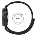 Miniatyrbillede 6 af 10: INF Komfortabelt vævet rem til Samsung Galaxy Watch8/Classic/Ultra2 Sort
