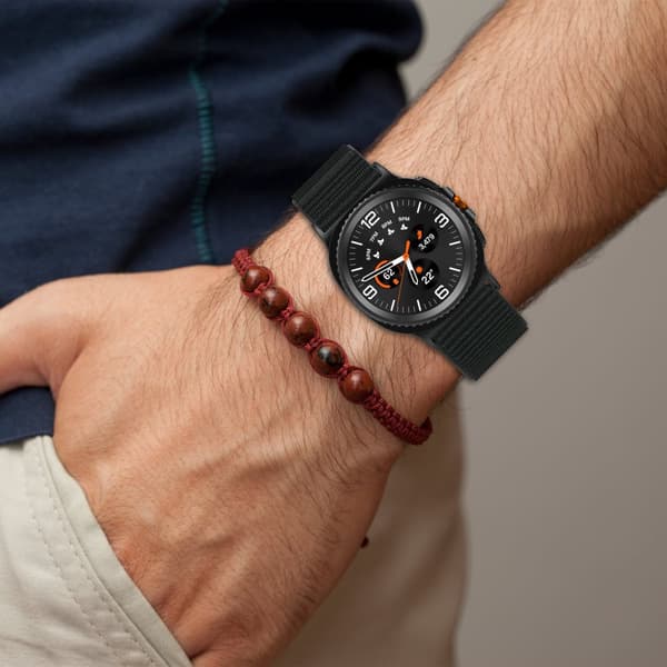 INF Komfortabelt vævet rem til Samsung Galaxy Watch8/Classic/Ultra2 Sort