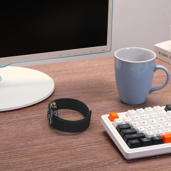 INF Komfortabelt vævet rem til Samsung Galaxy Watch8/Classic/Ultra2 Sort