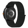 Miniatyrbillede 2 af 10: INF Komfortabelt vævet rem til Samsung Galaxy Watch8/Classic/Ultra2 Sort