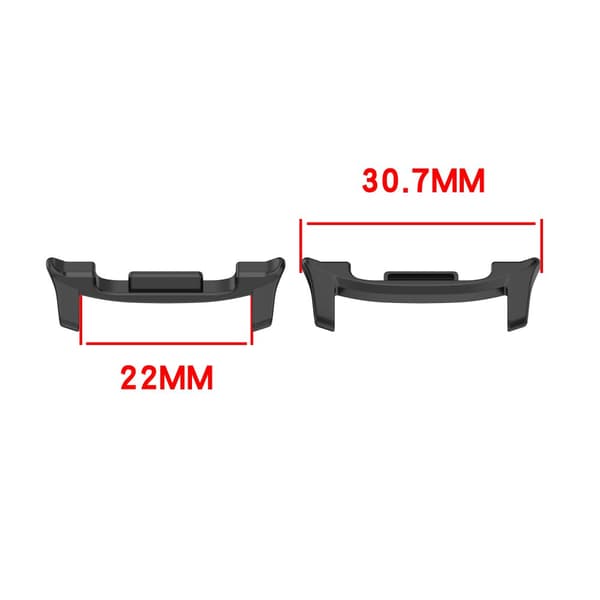 INF Premium rustfrie stål-koblinger for Samsung Galaxy Watch 8 Sort