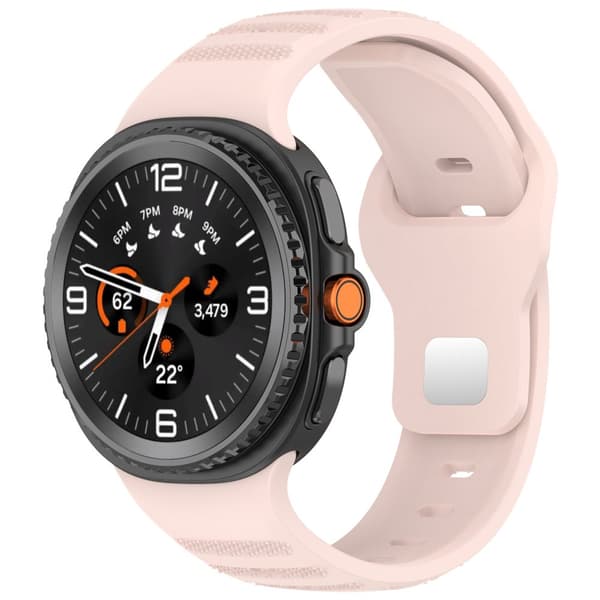 INF Stilig silikonrem for Galaxy Watch8 & Watch Ultra2 Rosa