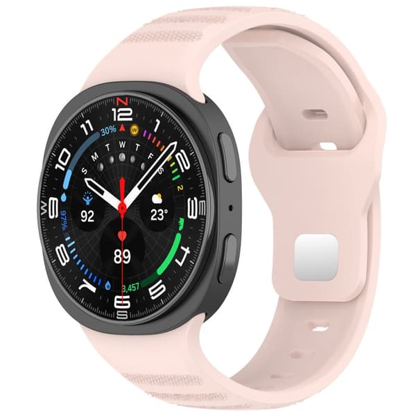INF Stilig silikonrem for Galaxy Watch8 & Watch Ultra2 Rosa