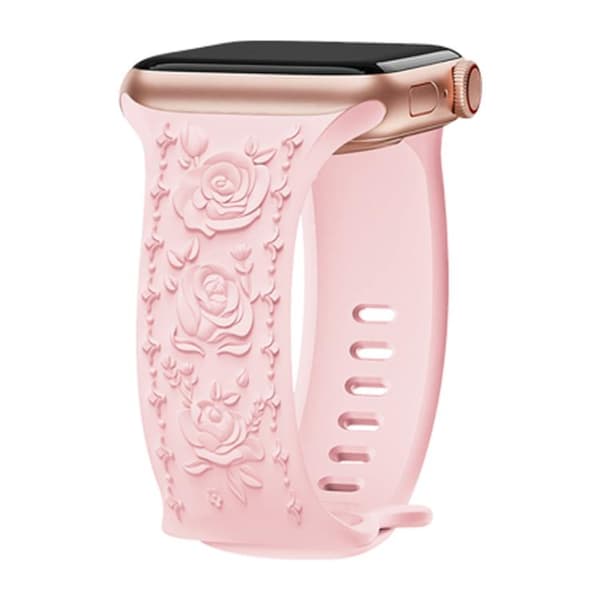 Silikoniranneke Apple kellolle 42mm / 41mm / 40mm / 38mm - Vaaleanpunainen
