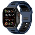 Miniatyrbilde 1 av 4: INF Stilig silikonrem for Apple Watch 42/44/45/46/49mm Svart + blå