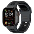 Miniatyrbilde 1 av 4: INF Stilig silikonrem for Apple Watch 42/44/45/46/49mm Sort