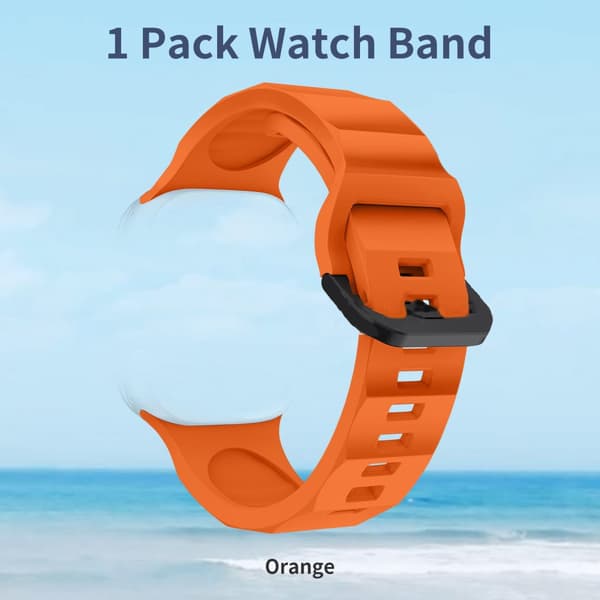 INF Silikonrem for Apple iWatch 9 Oransje S