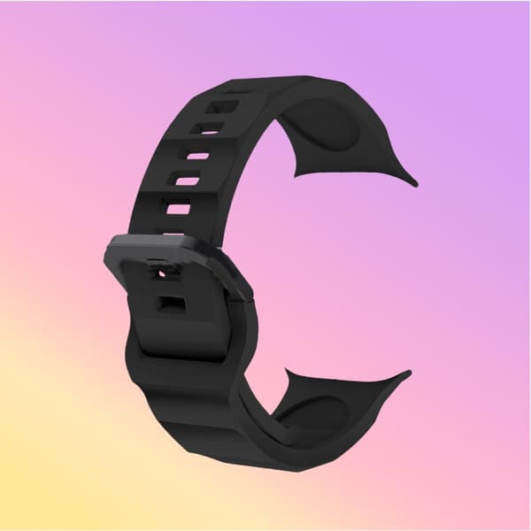INF Silikonrem for Apple iWatch 9 Sort S