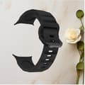 Miniatyrbilde 4 av 5: INF Silikonrem for Apple iWatch 9 Sort S