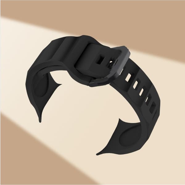 INF Silikonrem for Apple iWatch 9 Sort S
