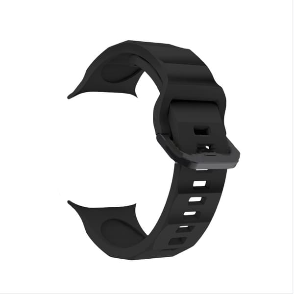 INF Silikonrem for Apple iWatch 9 Sort S