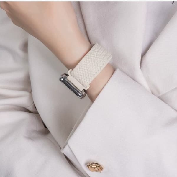 INF Kompatibel med Xiaomi 8 Pro Fashion Flettet Magnetisk Stropp Hvit