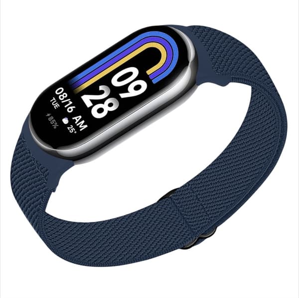 INF Elastisk nylonklokkereim for Xiaomi 8/9 (14mm) Blå