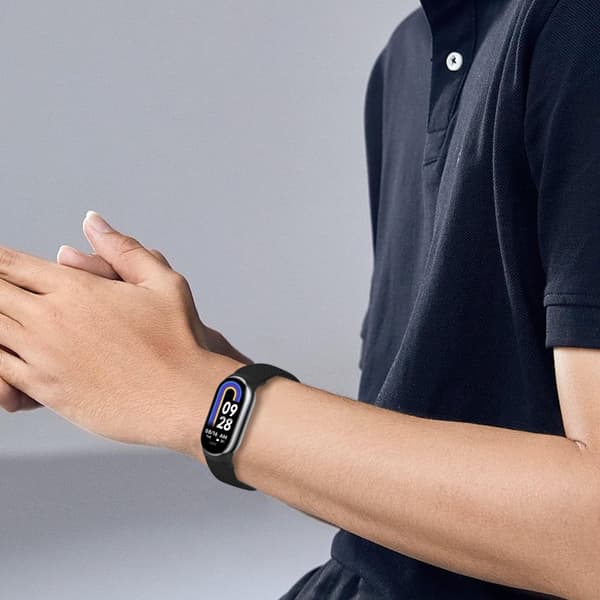 INF Elastisk nylonklokkereim for Xiaomi 8/9 (14mm) Blå