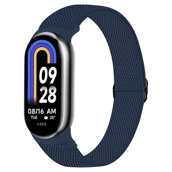 INF Elastisk nylonklokkereim for Xiaomi 8/9 (14mm) Blå