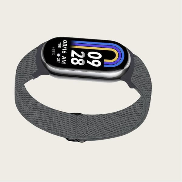 INF Elastisk nylonklokkereim for Xiaomi 8/9 (14mm) Mørk grå