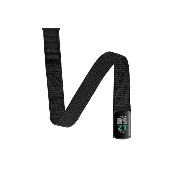 INF Komfortabelt nylonarmbånd for Fitbit Charge 5/6 Sort