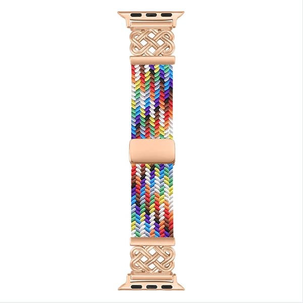 INF Tyylikäs punottu nyloninen magneettiranneke Apple Watch S9:lle Monivärinen S