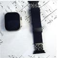 Pikkukuva 2 / 5: INF Tyylikäs punottu nyloninen magneettiranneke Apple Watch S9:lle Musta S