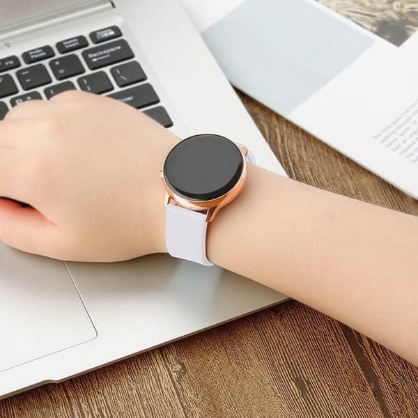 Hurtel universell silikonarmband TYS för smartklocka 20 mm, mörkblå