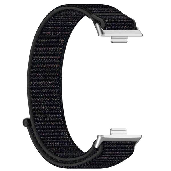 Nylon klokkereim Huawei Watch Fit 4 - Black pink
