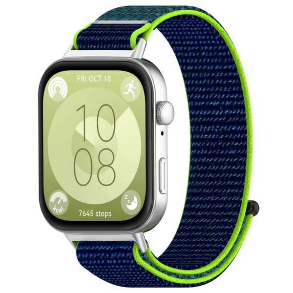 Nylon klokkereim Huawei Watch Fit 4 Pro - Lime green