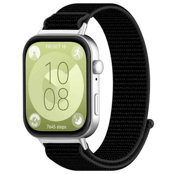 Nylon klockarmband Huawei Watch Fit 4 Pro - Black