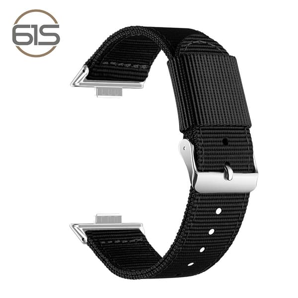 INF Stilig nylonrem for Huawei Fit 3/4/4 Pro Sort