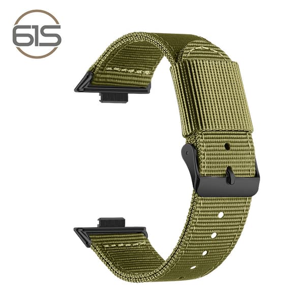 INF Stilig nylonrem for Huawei Fit 3/4/4 Pro Grønn