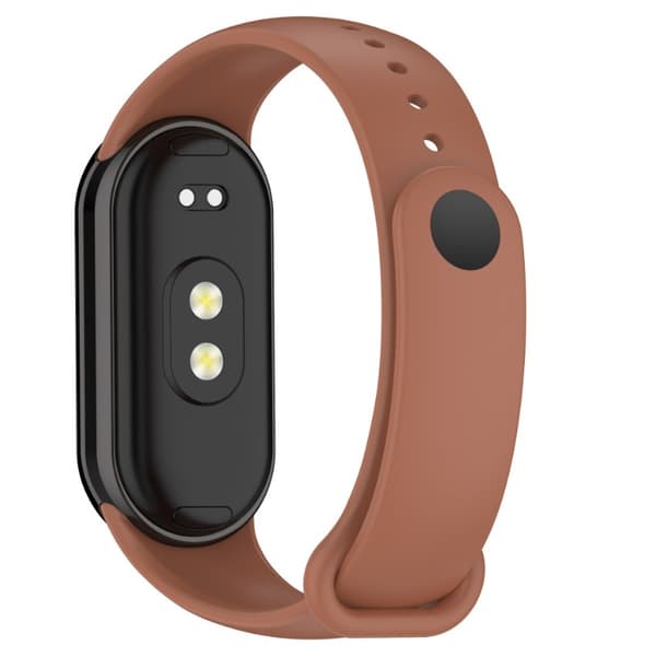 INF Stilig TPU-stropp for Xiaomi Band 8/9 (metallhode) Brun