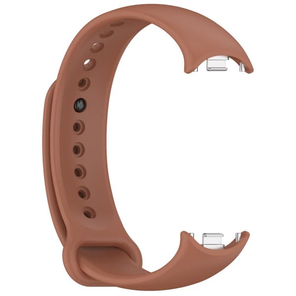 INF Stilig TPU-stropp for Xiaomi Band 8/9 (metallhode) Brun