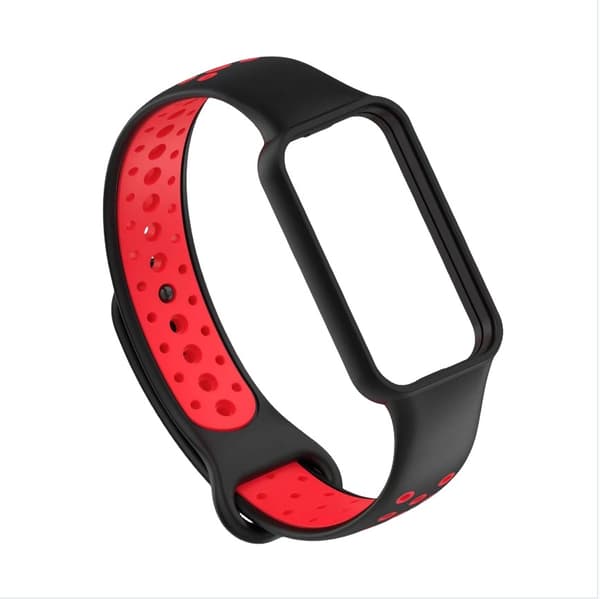 INF Stilig reim til Redmi Band 2 Svart+rød