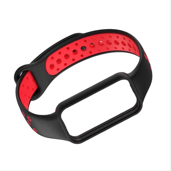 INF Stilig reim til Redmi Band 2 Svart+rød