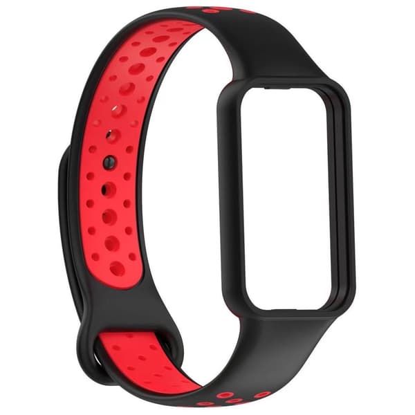 INF Stilig reim til Redmi Band 2 Svart+rød