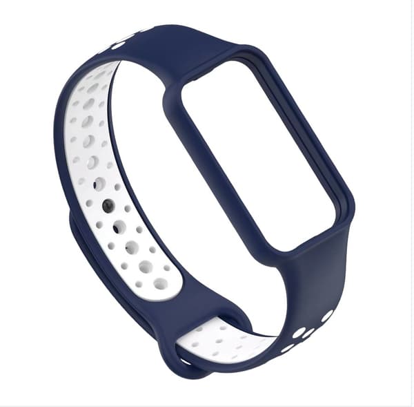 INF Stilig reim til Redmi Band 2 Hvit+blå