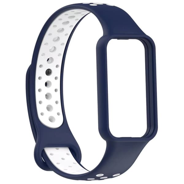 INF Stilig reim til Redmi Band 2 Hvit+blå